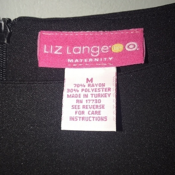 Liz Lange Maternity Gorgeous Black Dress Size Medium - Picture 2 of 4